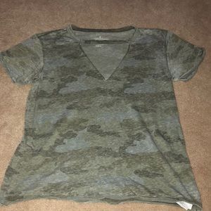 American eagle cut out, camo shirt